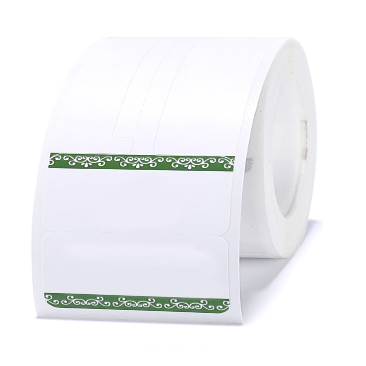 NB208 - NIIMBOT - B1 / B21 / B3S - 25*30+45MM - RING - 100 ETIKETTE PER ROL - GROEN RANDONTWERP