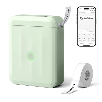 NIIMBOT - D110_M - PORTABLE BLUETOOTH LABEL PRINTER INCLUDING FREE LABEL ROLL (12*40MM - WHITE)