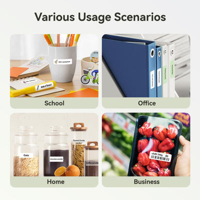 NB524 - NIIMBOT - D110_M - PORTABLE BLUETOOTH LABEL PRINTER INCL FREE LABEL ROLL (12X40MM)