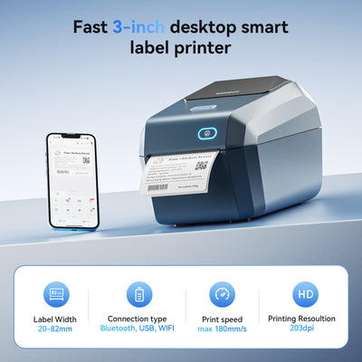 NB606 - NIIMBOT - K3_W - THERMAL BUSINESS BLUETOOTH & WIFI LABEL PRINTER - INCL 50X30MM LABEL ROLL WITH 900 LABELS