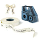 NIIMBOT - N1 Satin Gift Ribbon - 14mm x 5.1m - Black on Beige
