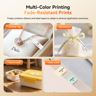 NB623 - NIIMBOT - N1 - BLUETOOTH THERMAL TRANSFER LABEL PRINTER INCL FREE WHITE LABEL & BLACK CARTRIDGE (14X50MM) - IRON ON LABEL MUST BE PURCHASED ADDITIONALLY