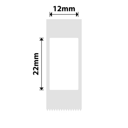 NB101 - NIIMBOT - D11 / D101 / D110 - T12*22MM - 260 ETIKETTE PER ROL - WIT