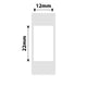 NB101 - NIIMBOT - D11 / D101 / D110 - T12*22MM - 260 ETIKETTE PER ROL - WIT