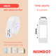 NB101 - Niimbot - D11 / D101 / D110 / H1S - 12x22mm - 250 White Labels