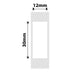 NB102 - NIIMBOT - D11 / D101 / D110 - 12*30MM - 210 ETIKETTE PER ROL - WIT