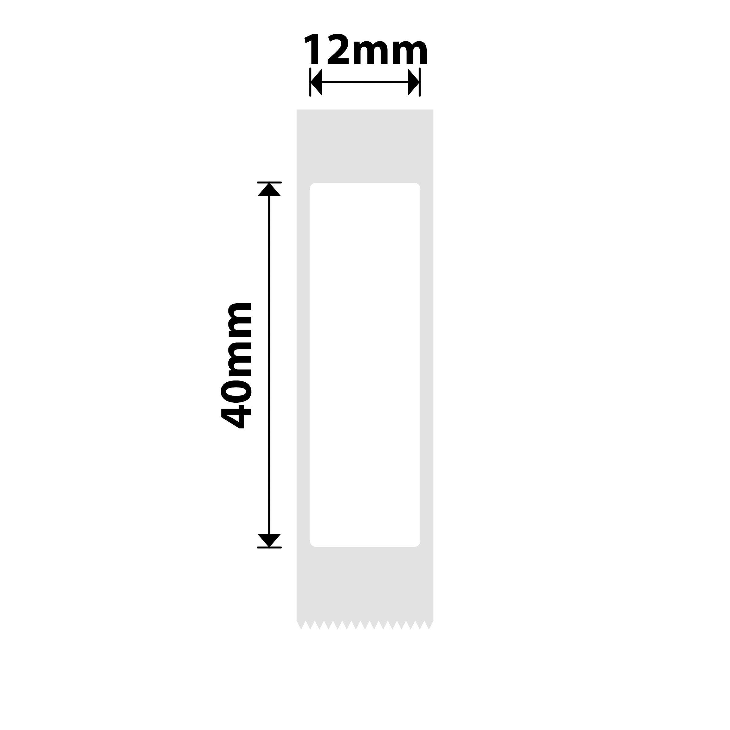 I-NB103 - NIIMBOT - D11 / D101 / D110 - T12*40MM - 160 AMALEBO NGOKUQONGA NGAWO - OKUMHLOPHE