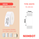 NB105 - Niimbot - D11 / D101 / D110 / H1S - 15x26mm - 220 White Labels