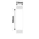 NB107 - NIIMBOT - D11 / D101 / D110 - 15*50MM - 130 ETIKETTE PER ROL - WIT