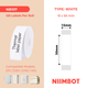 NB107 - Niimbot - D11 / D101 / D110 / H1S - 15x50mm - 125 White Labels