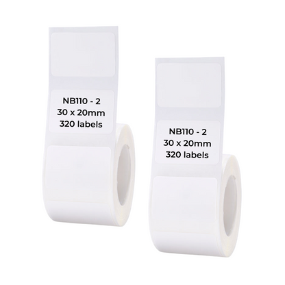 I-NB110 - NIIMBOT - B1 / B21 / B3S - T30*20MM - 320 AMALEBO NGOKUQONGA NGAWO - OKUMHLOPHE