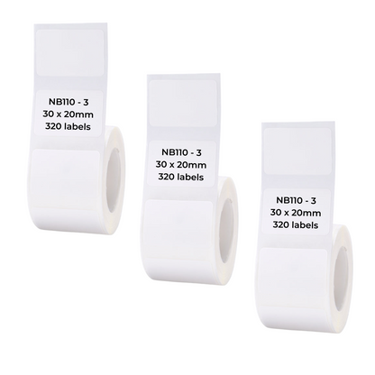 I-NB110 - NIIMBOT - B1 / B21 / B3S - T30*20MM - 320 AMALEBO NGOKUQONGA NGAWO - OKUMHLOPHE