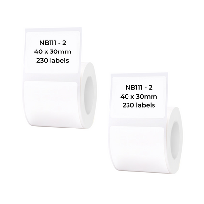 I-NB111 - NIIMBOT - B1 / B21 / B3S - T40*30MM - 230 AMALEBO NGOKUQONGA NGAWO - OKUMHLOPHE 