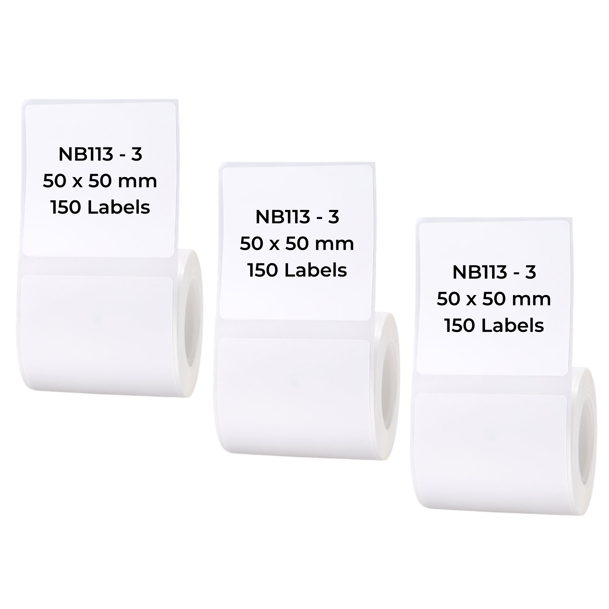 NB113 - NIIMBOT - B1 / B21 / B3S - 50*50MM - 150 LABELS PER ROLL - WHITE