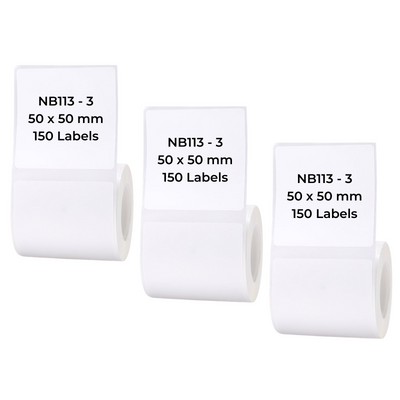 I-NB113 - NIIMBOT - B1 / B21 / B3S - 50*50MM - 150 AMALEBULA NGOKUQONGA NGAWO - OKUMHLOPHE 
