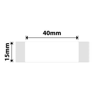NB117 - NIIMBOT - D11 / D101 / D110 / H1S - 15X40MM  - 160 WHITE LABELS
