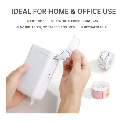 NIIMBOT - D101 Bluetooth Label Printer Incl Label Roll - White