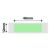 NB129 - NIIMBOT - D11 / D101 / D110 / H1S - 12X40MM - 155 GREEN LABELS