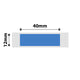 NB130 - NIIMBOT - D11 / D101 / D110 / H1S - 12X40MM - 160 BLUE LABELS