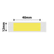 NB131 - NIIMBOT - D11 / D101 / D110 / H1S - 12X40MM - 160 DARK YELLOW LABELS