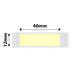 NB132 - NIIMBOT - D11 / D101 / D110 / H1S - 12X40MM - 160 LIGHT YELLOW LABELS