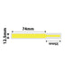 NB140 - NIIMBOT - D11 / D101 / D110 / H1S - 12.5X109MM - 65 YELLOW CABLE LABELS