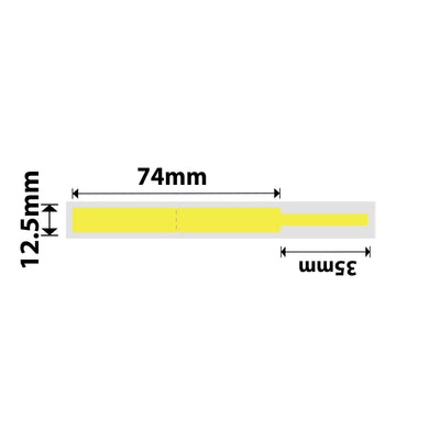 NIIMBOT - D Range - 12.5x109mm - Yellow Cable - 60 Labels