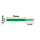NB142 - NIIMBOT - D11 / D101 / D110 / H1S - 12.5X109MM - 65 GREEN CABLE LABELS