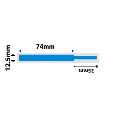 NB143 - NIIMBOT - D11 / D101 / D110 / H1S - 12.5X109MM - 65 BLUE CABLE LABELS