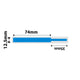 NB143 - NIIMBOT - D11 / D101 / D110 / H1S - 12.5X109MM - 65 BLUE CABLE LABELS