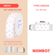 NB147 - Niimbot - D11 / D101 / D110 / H1S - 12x30mm - 195 Love Labels