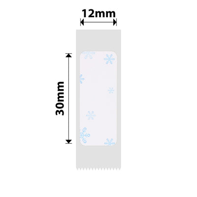 NB148 - NIIMBOT - D11 / D101 / D110 - 12*30MM - 210 TERMIESE ETIKETTE - BLOU SNEEU-ONTWERP