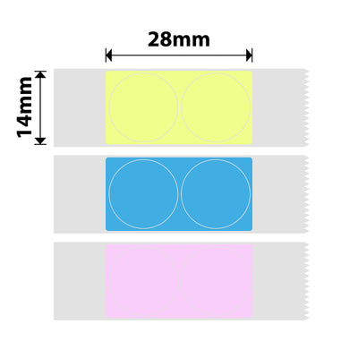 I-NB155 - NIIMBOT - D11 / D101 / D110 - 14*28MM - 220 LABELS NGEROLI NGAMUNYE - OKUDAYISWA I-PYB (MULTI- COLOUR) DESIGN