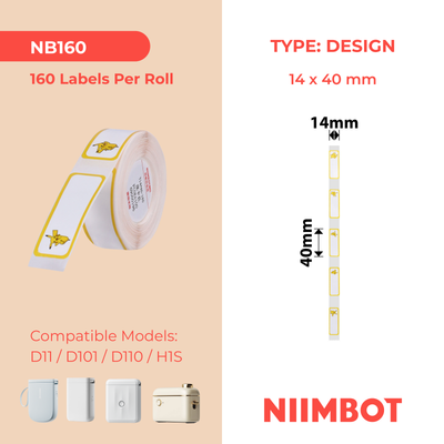 NB160 - NIIMBOT - D11 / D101 / D110 / H1S - 14X40MM - 160 PIKACHU C LABELS