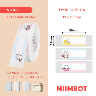 NIIMBOT - D Range - 12x30mm - Planet - 210 Labels