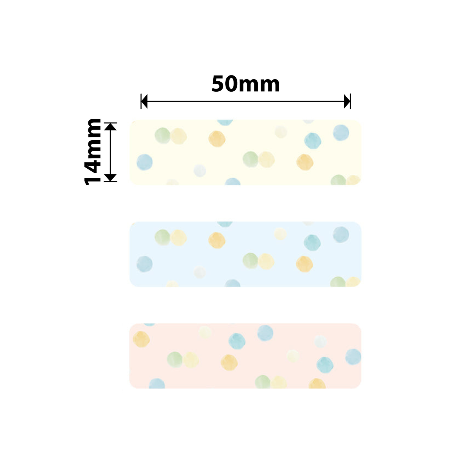 NIIMBOT - D Range - 14x50mm - Watercolour Recall - 125 Labels