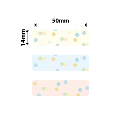 NIIMBOT - D Range - 14x50mm - Watercolour Recall - 125 Labels