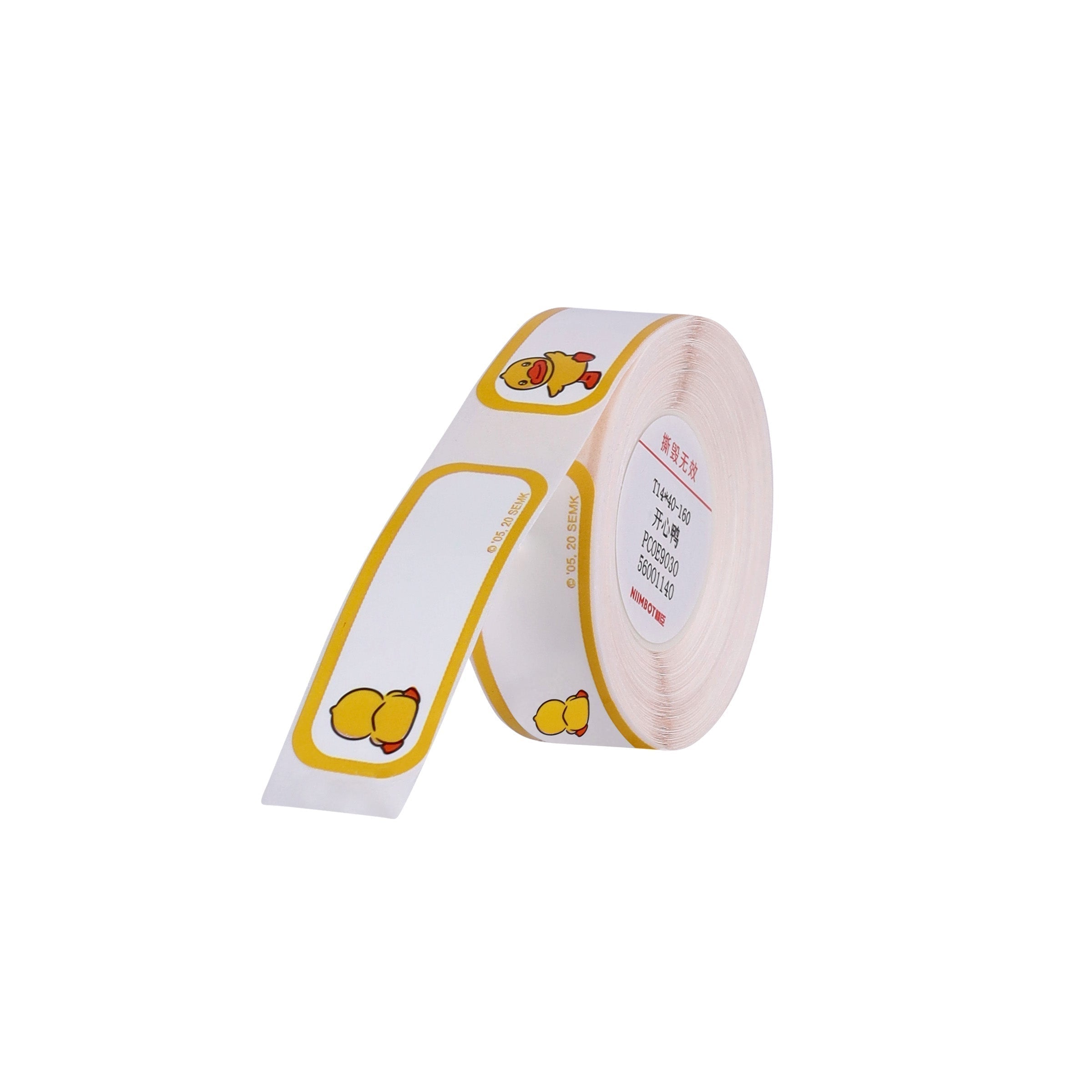 NB176 - NIIMBOT - D11 / D101 / D110 - R14*40 - 160 ETIKETTE PER ROL - HAPPY DUCK ONTWERP