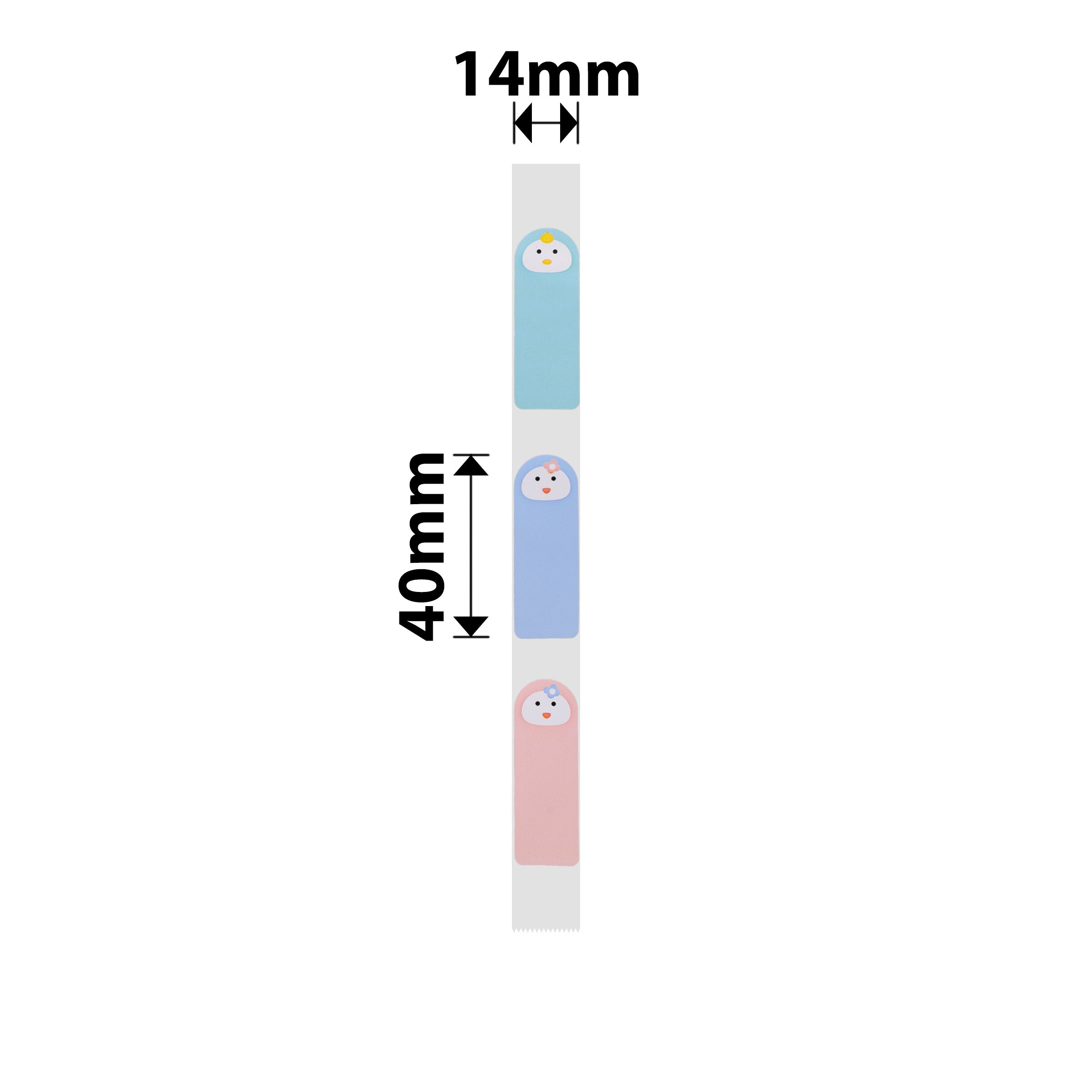 NB287 - NIIMBOT - D11 / D101 / D110 / H1S - R14*40 - 160 LABELS PER ROLL -  BABY FACE DESIGN