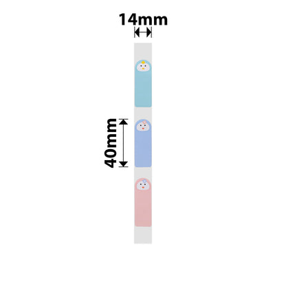 NB287 - NIIMBOT - D11 / D101 / D110 / H1S - R14*40 - 160 LABELS PER ROLL -  BABY FACE DESIGN