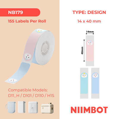 I-NB179 - NIIMBOT - D11 / D101 / D110 - R14*40 - 160 AMALEBO NGOKUQONGA NGAMUNYE - UKWENZIWA KOBUSO BESANE