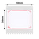 NB188 - NIIMBOT - B1 / B21 / B3S - 30*40MM - 230 ETIKETTE PER ROL - ROOI RANDONTWERP