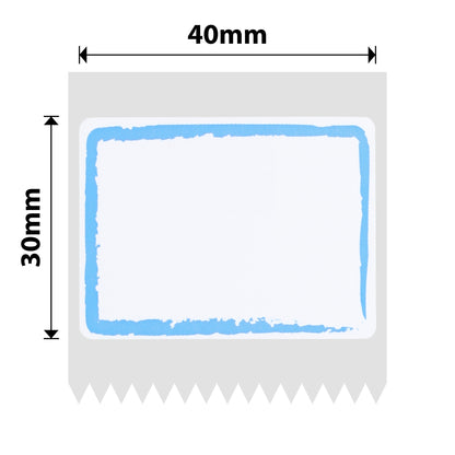 NB189 - NIIMBOT - B1 / B21 / B3S - T40*30MM - 230 LABELS PER ROLL - BLUE BORDER DESIGN