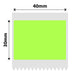 NB190 - NIIMBOT - B1 / B21 / B3S - 30*40MM - 230 ETIKETTE PER ROL - SOLDIE - GROEN 