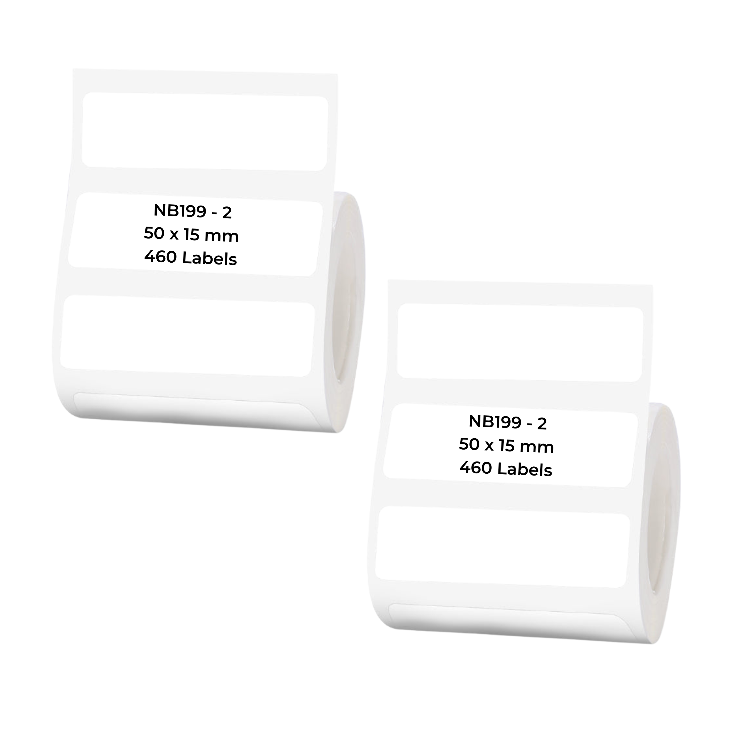 NB199 - NIIMBOT - B1 / B21 / B3S - T50*15MM/2R - 460 LABELS PER ROLL - WHITE