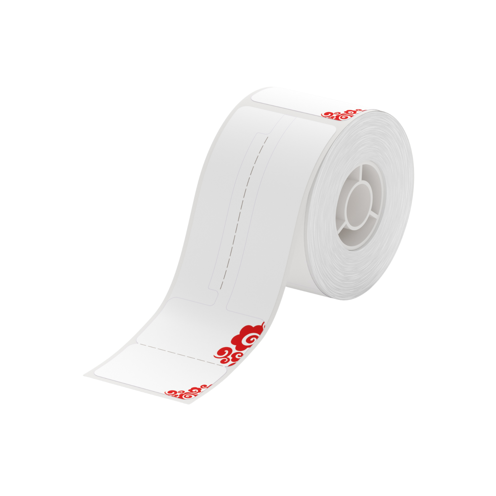 NB206 - NIIMBOT - B1 / B21 / B3S - R02T - 25*75MM (25*30+45) - 100 ETIKETTE PER ROL - DIEPROOID ONTWERP