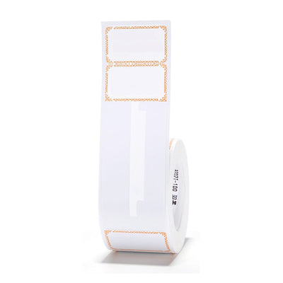 NB207 - NIIMBOT - B1 / B21 / B3S - R02T - 25*75MM (25*30+45) - 100 ETIKETTE PER ROL - ORANJE INK-ONTWERP 