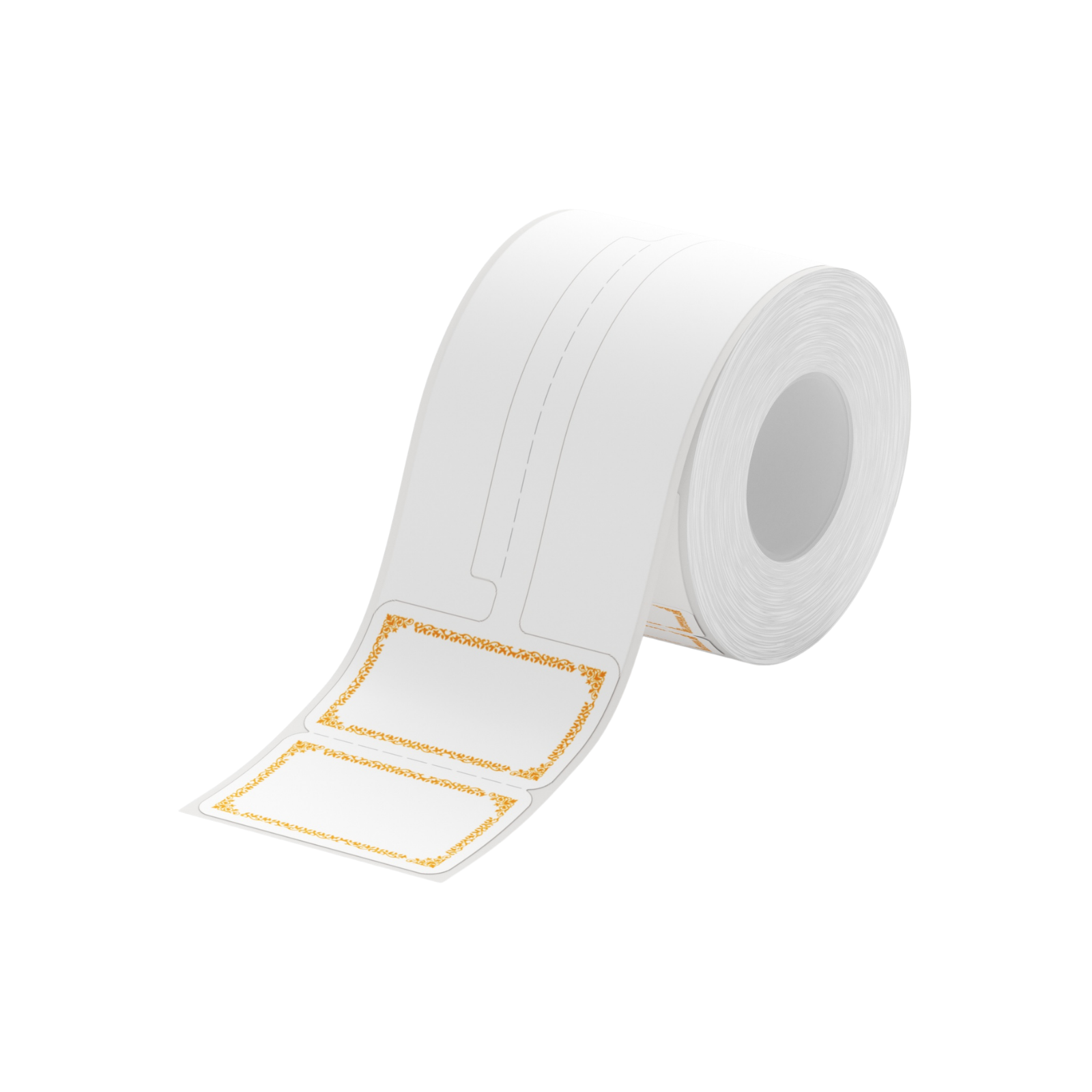 NB207 - NIIMBOT - B1 / B21 / B3S - R02T - 25*75MM (25*30+45) - 100 ETIKETTE PER ROL - ORANJE INK-ONTWERP 