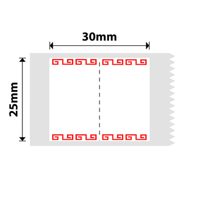 NB210 - NIIMBOT - B1 / B21 / B3S - 25*30MM - 230 ETIKETTE PER ROL - DIEPROOID ONTWERP 