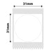 NB212 - NIIMBOT - B1 / B21 / B3S - 31*31MM - ROND - 210 ETIKETTE PER ROL - WIT